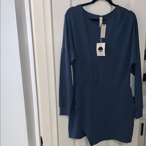 daily practice asymmetrical mini dress